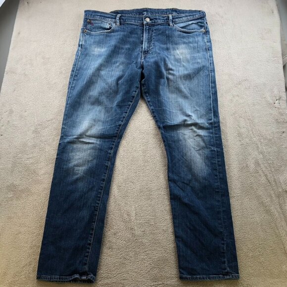 Polo Ralph Lauren Mens Jeans Size 38x32 Straight Classic Blue Denim Y2K - Picture 15 of 16